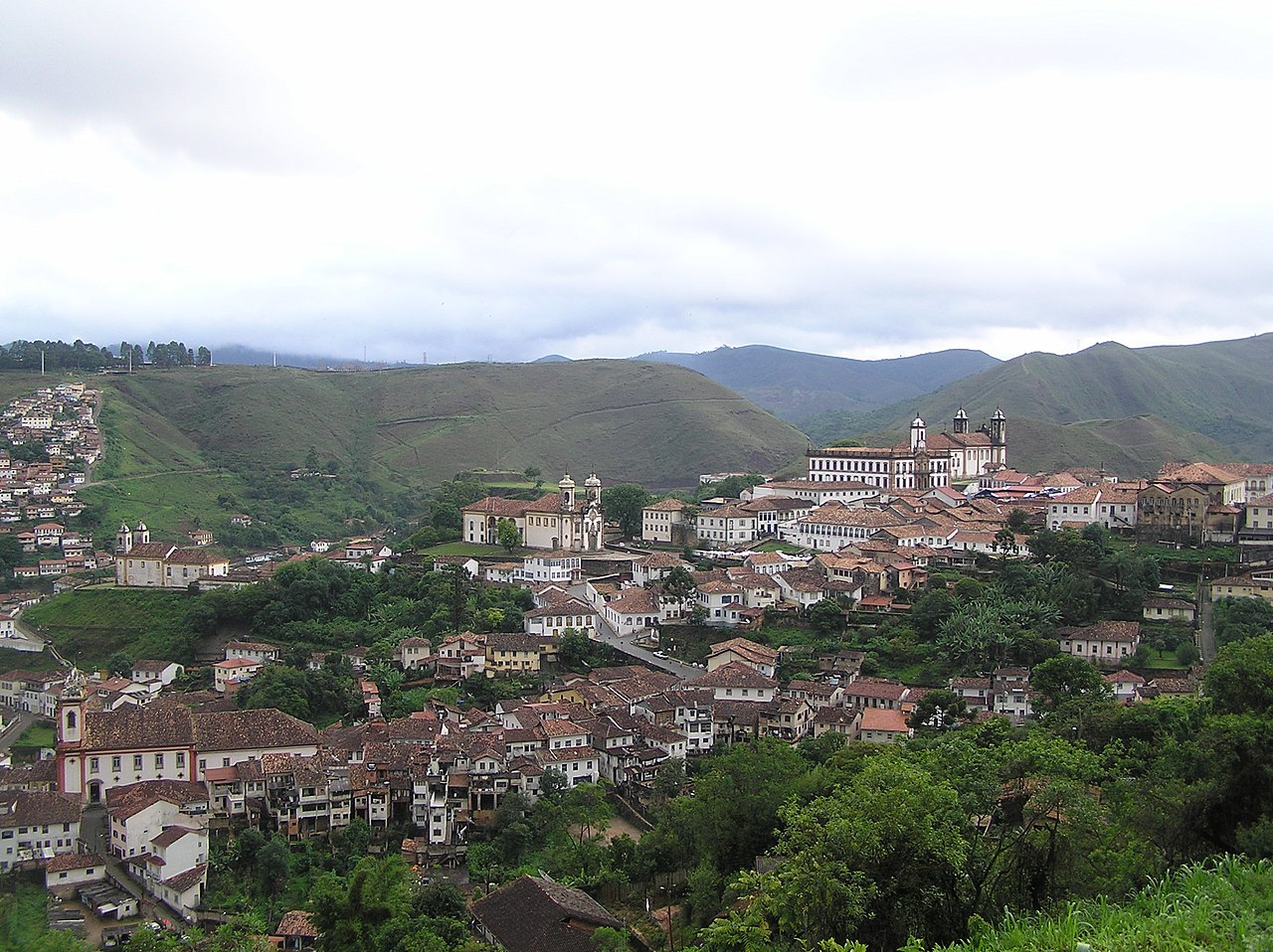 Vista panorâmica de Ouro Preto, Minas Gerais